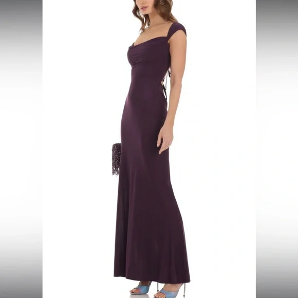 Lucy in the Sky Dark Plum Maxi Dress💜 - Picture 2 of 5